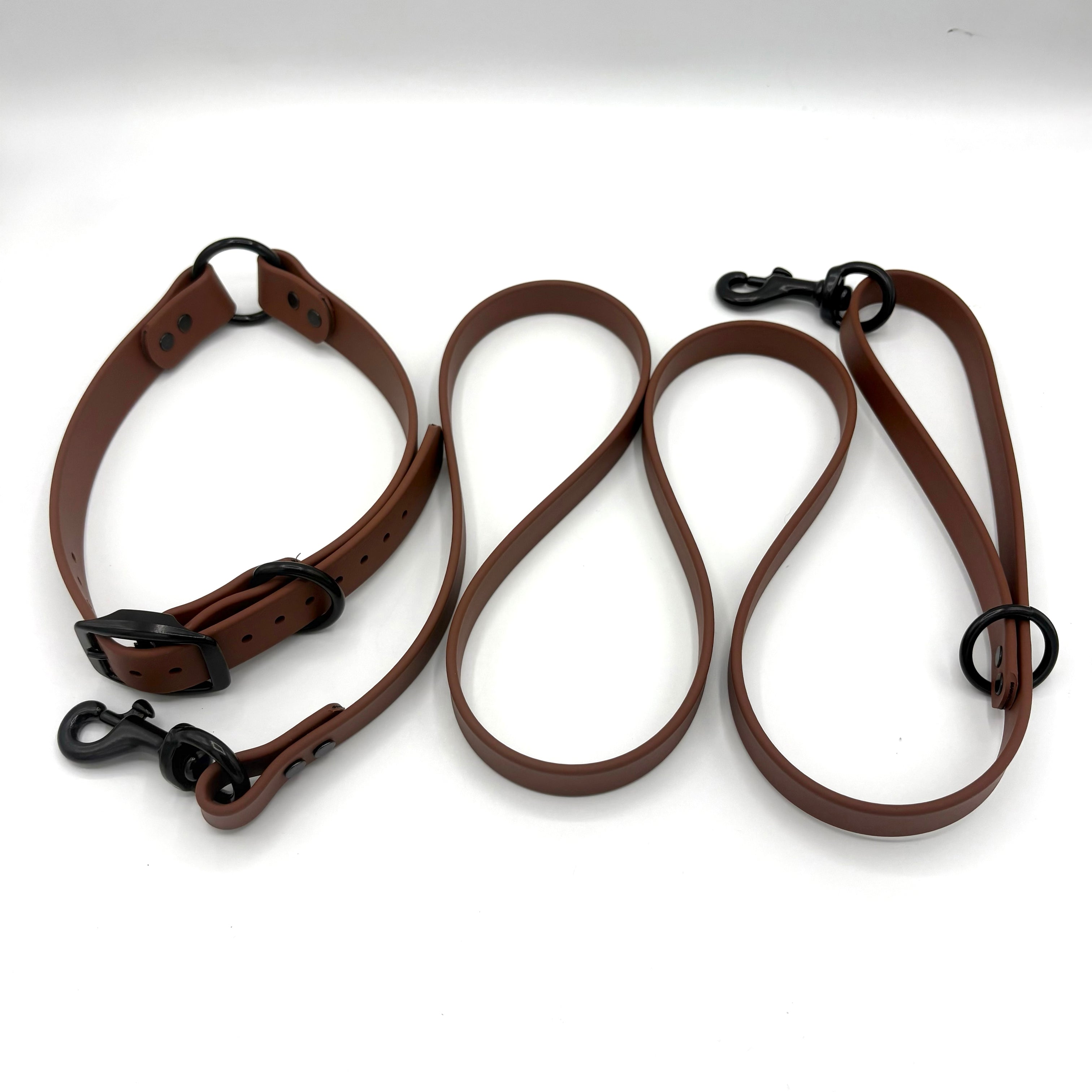 Gun Dog Collar - BioThane Collar/Lead Combo Large/Extra Large (Neck 18