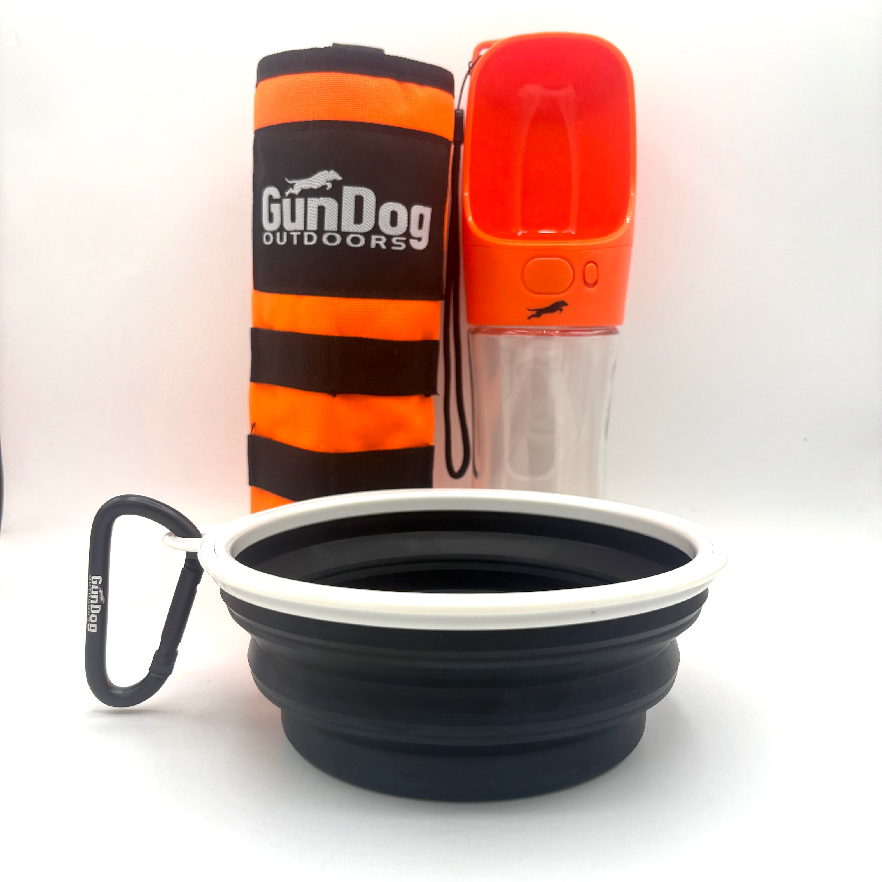 Travel Combo Pack Travel Combo Pack / Black Dog Bowl/ Orange Bottle | GunDog Outdoors