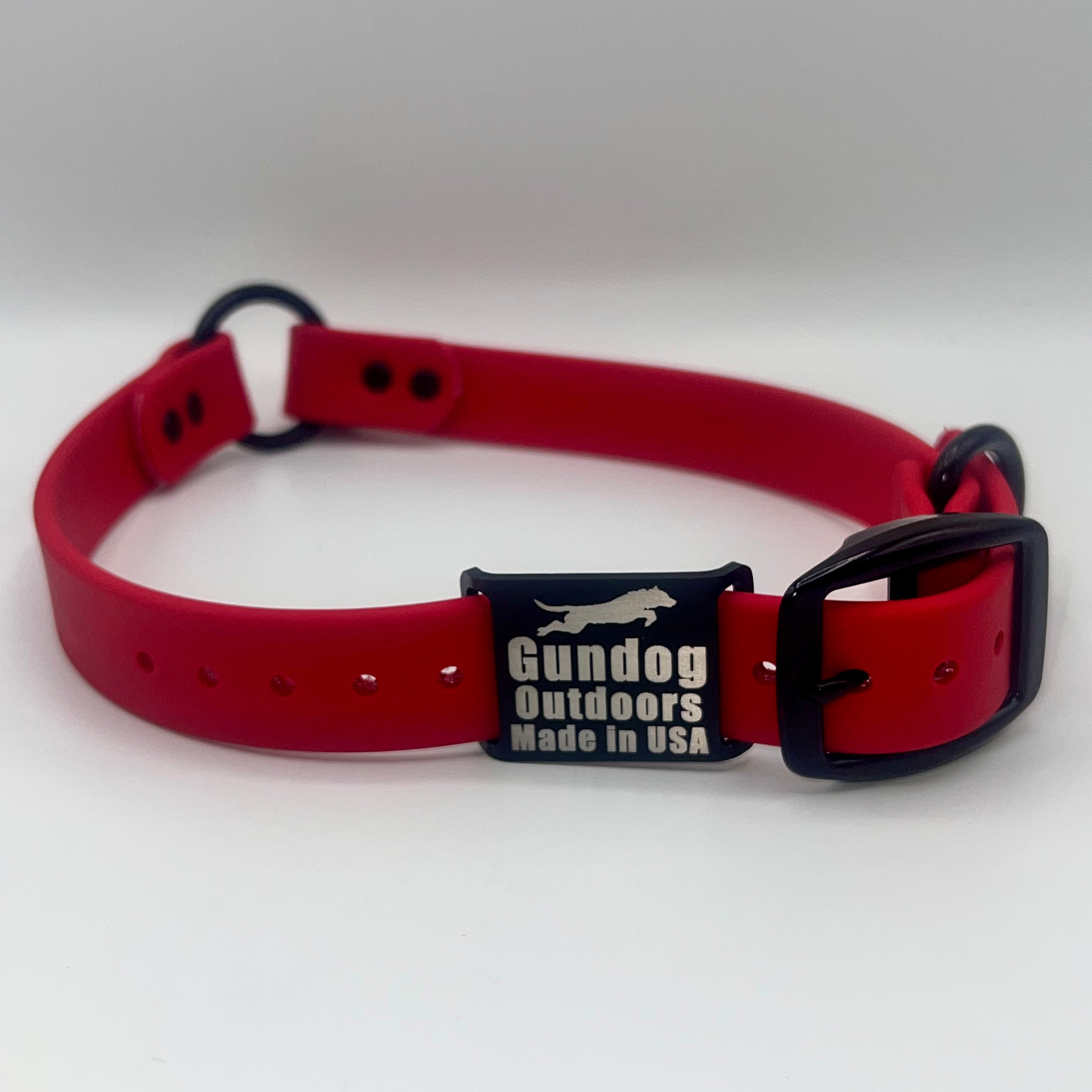 Blood Red Collar w/Dawg Tags